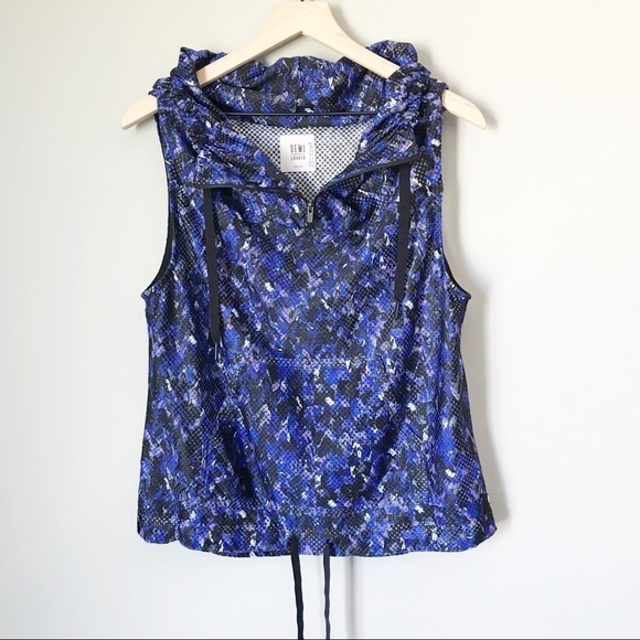 Fabletics by Demi Lovato Damara Vest Blue Camo S? - Picture 7 of 10